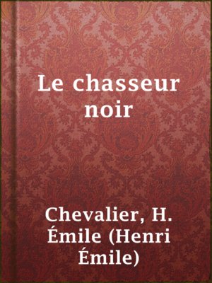 cover image of Le chasseur noir